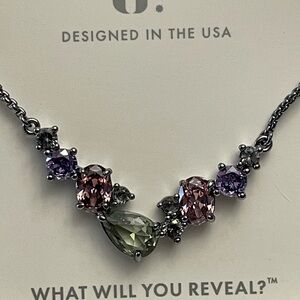 Bomb Party OG NK91835 “Gravity Wears Jewels Now”Hematite/Multicolor CZ’s NIB